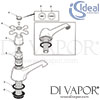 Ideal Standard Kingston Pair Bath Taps Spare Parts